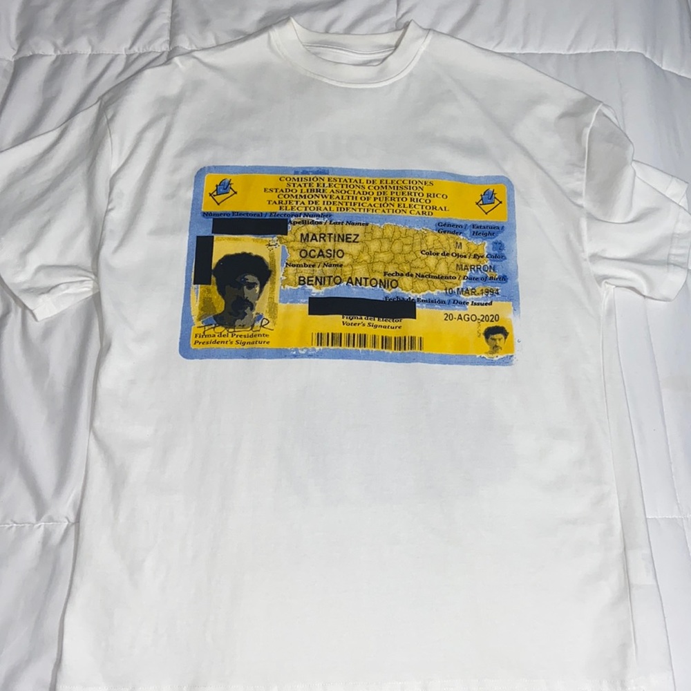 Oversized Bad Bunny graphic tee